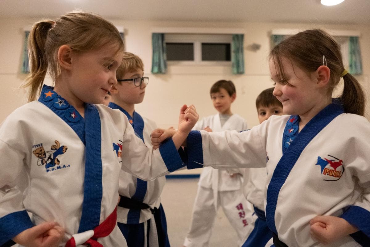 Little PUMA's students practising with a partner